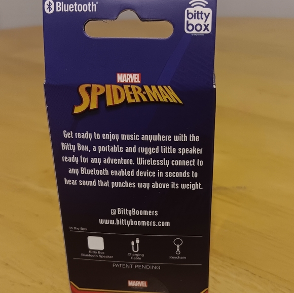 Bitty Box Bluetooth Speaker with Keychain Spider-Man 🕷 NWT - Picture 4 of 5